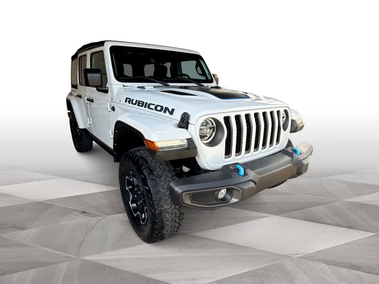 Used 2022 Jeep Wrangler Unlimited Rubicon 4XE with VIN 1C4JJXR61NW238249 for sale in Miami, FL