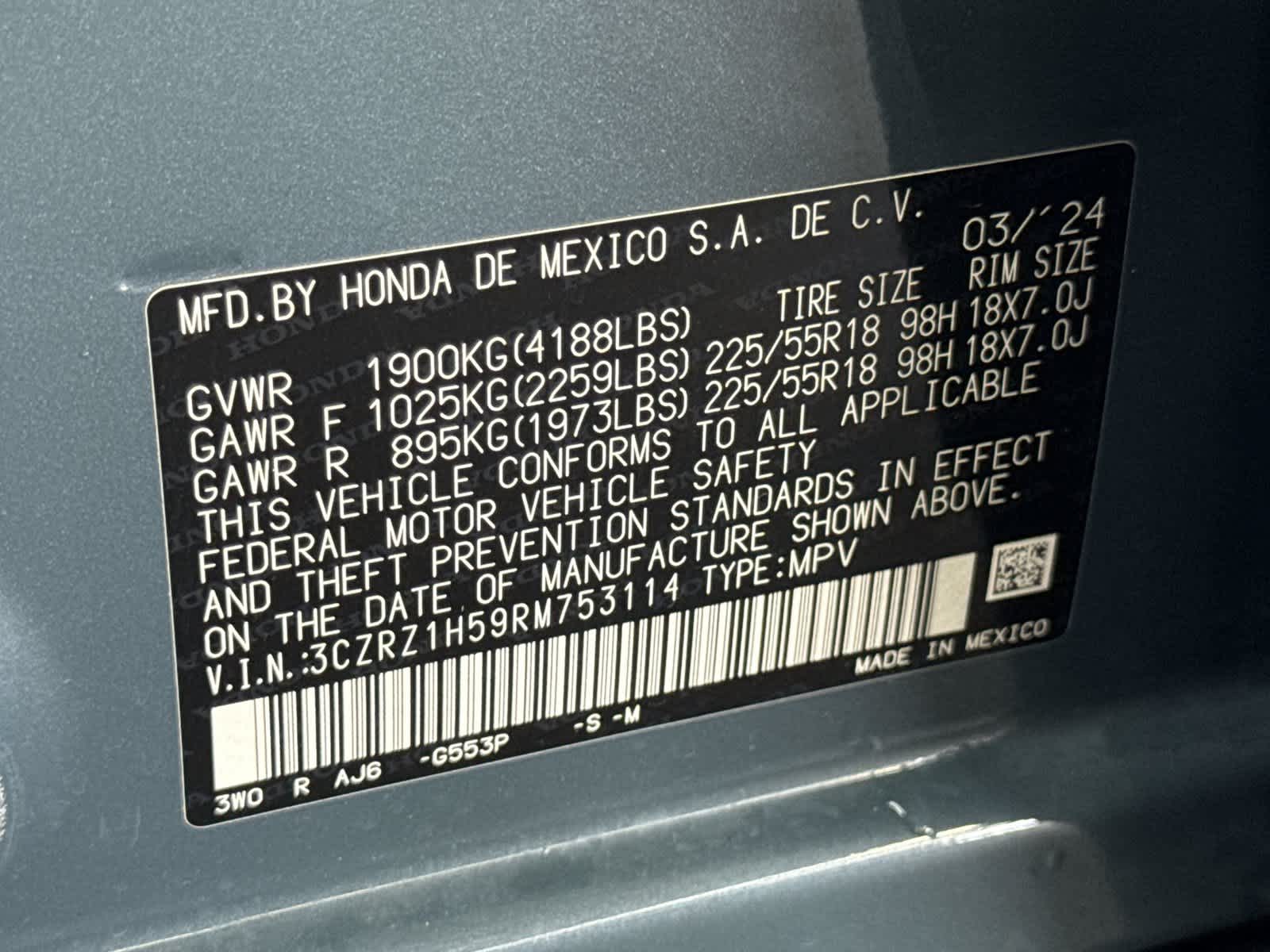 2024 Honda HR-V Sport