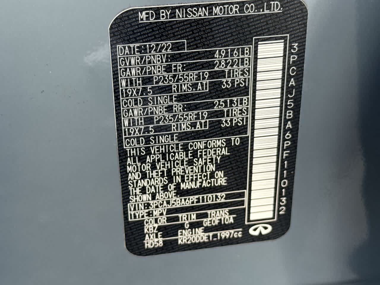 2023 INFINITI QX50 LUXE