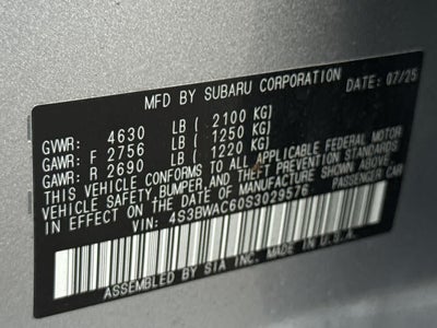 2025 Subaru Legacy Premium