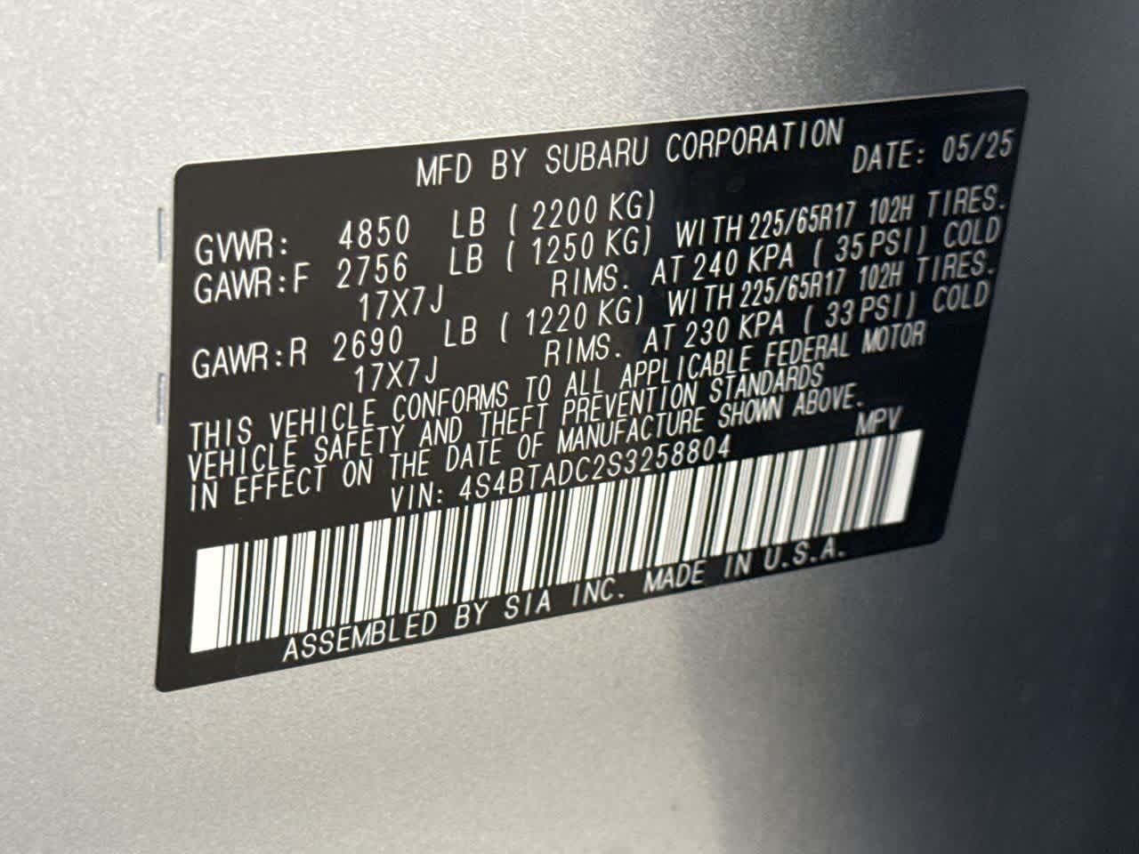 2025 Subaru Outback Premium