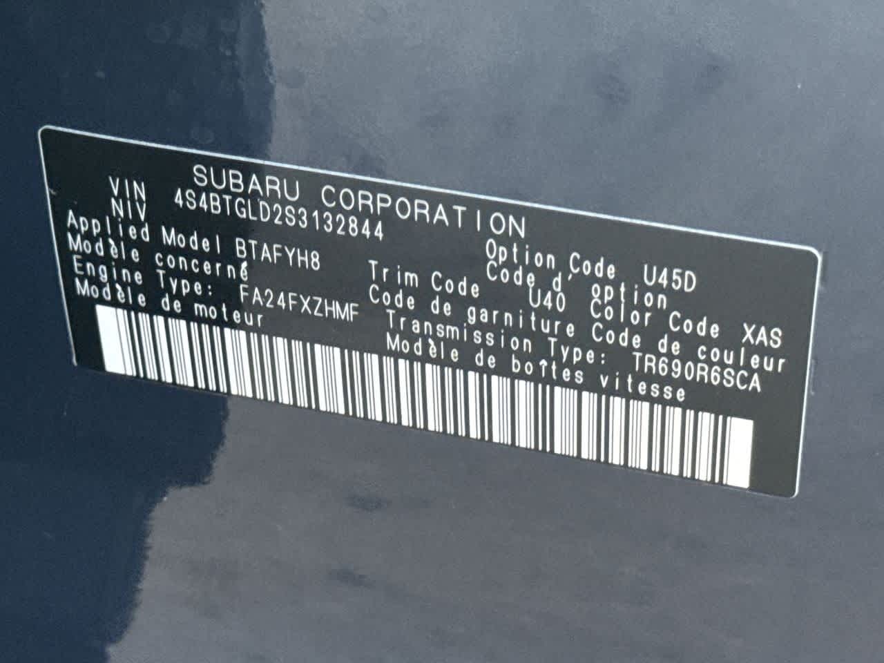 2025 Subaru Outback Onyx Edition XT