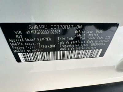 2025 Subaru Outback Touring XT