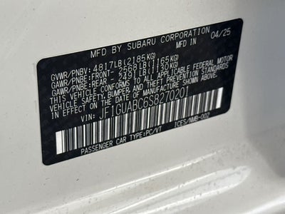 2025 Subaru Impreza AWD