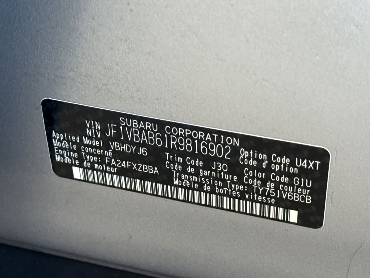 2024 Subaru WRX Manual