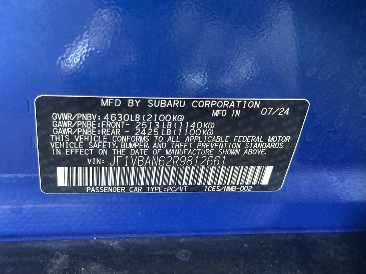 2024 Subaru WRX Limited