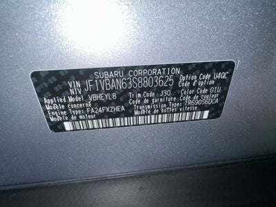2025 Subaru WRX Limited