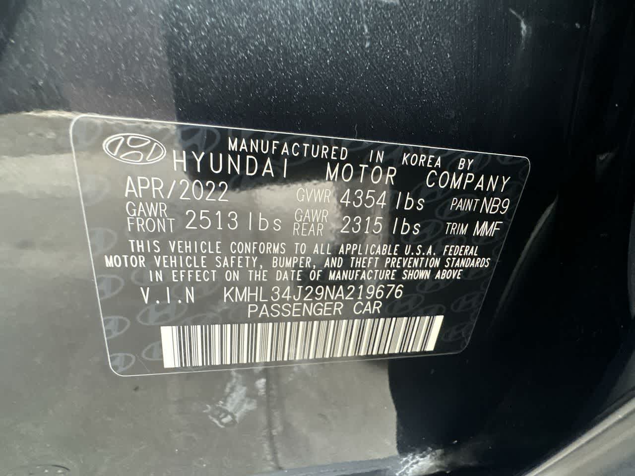 2022 Hyundai Sonata Limited