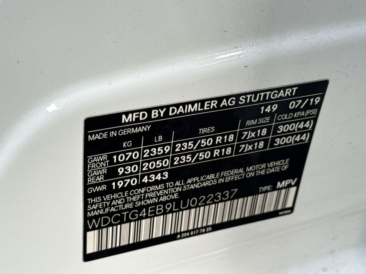 2020 Mercedes-Benz GLA GLA 250