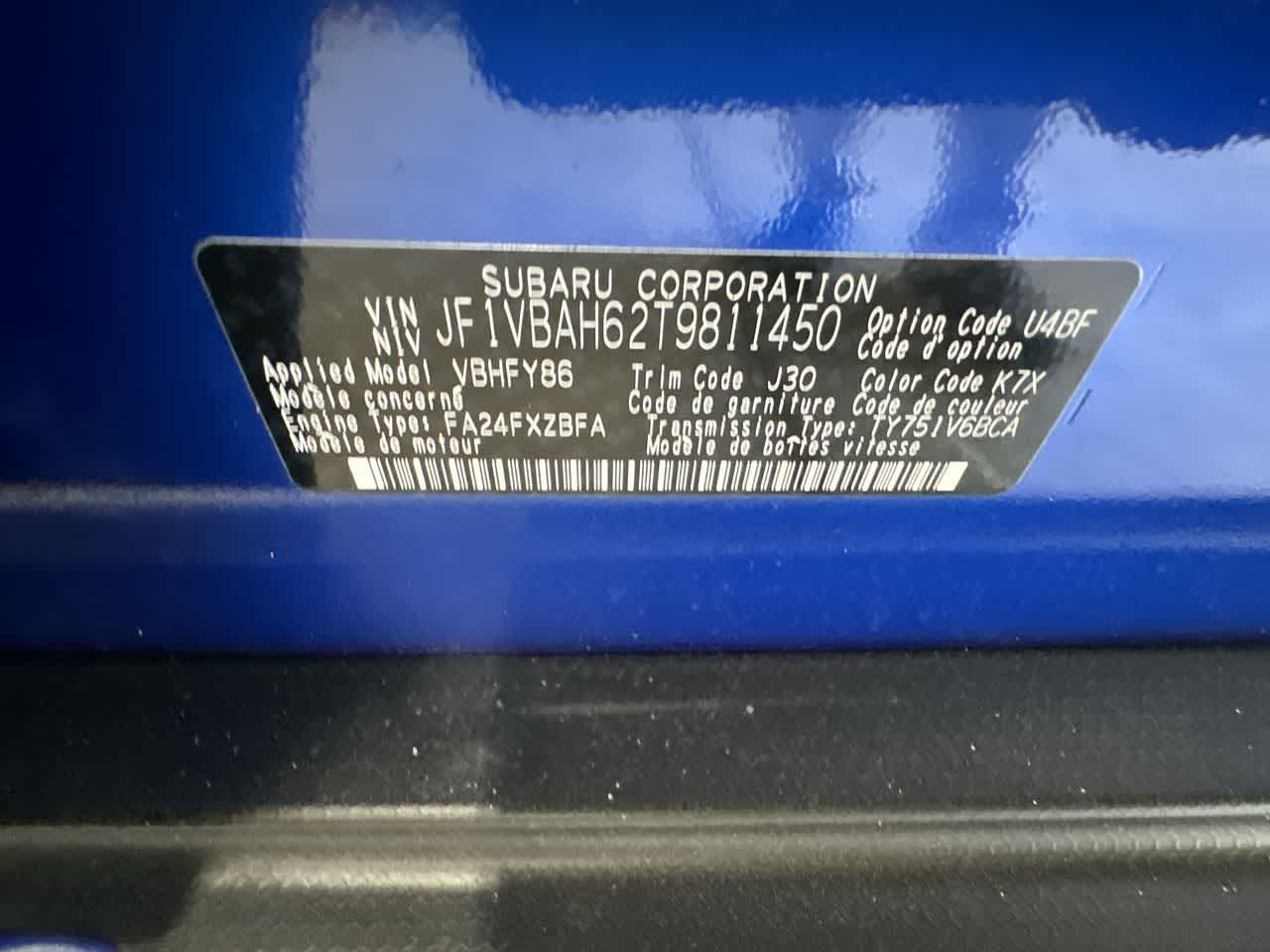 2026 Subaru WRX Premium