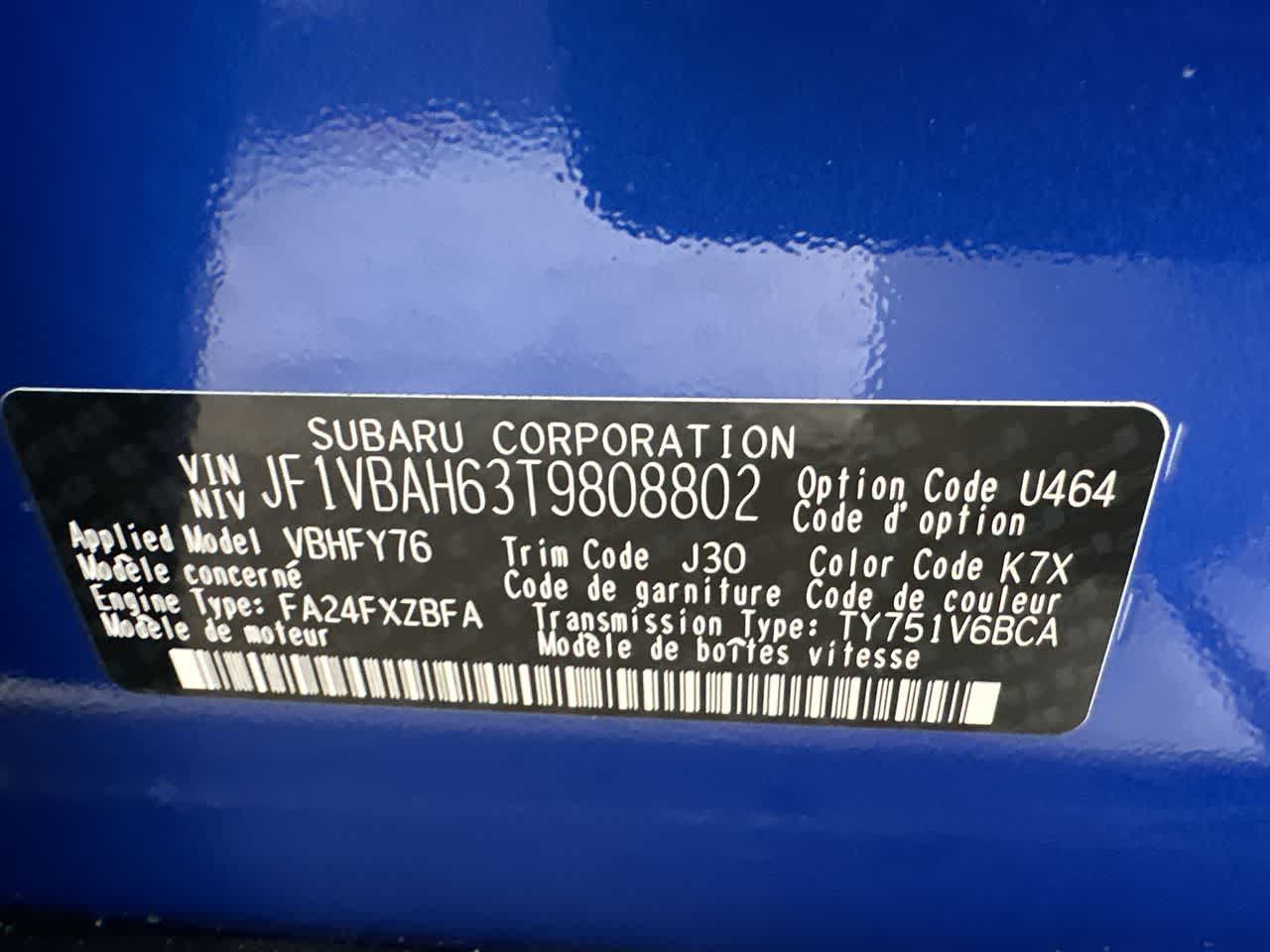 2026 Subaru WRX Base