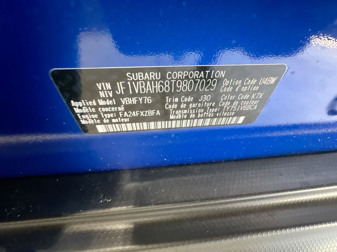 2026 Subaru WRX Premium