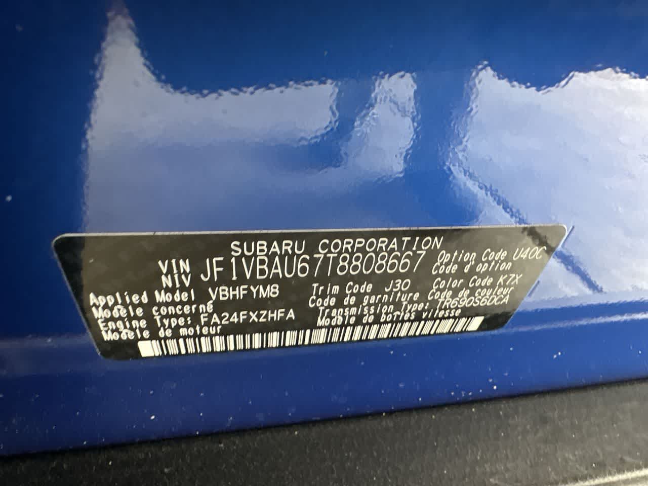 2026 Subaru WRX GT