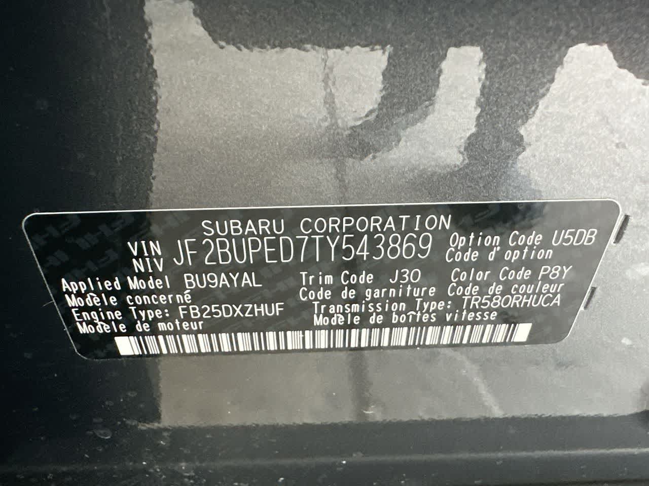 2026 Subaru OUTBACK Touring