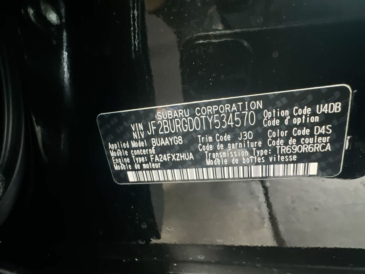 2026 Subaru OUTBACK Limited XT