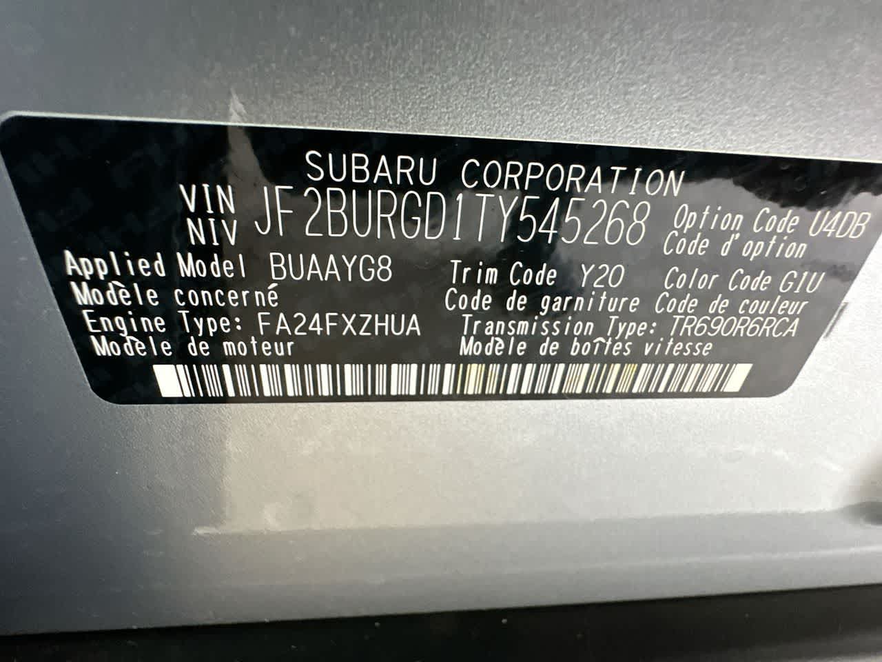 2026 Subaru OUTBACK Limited XT