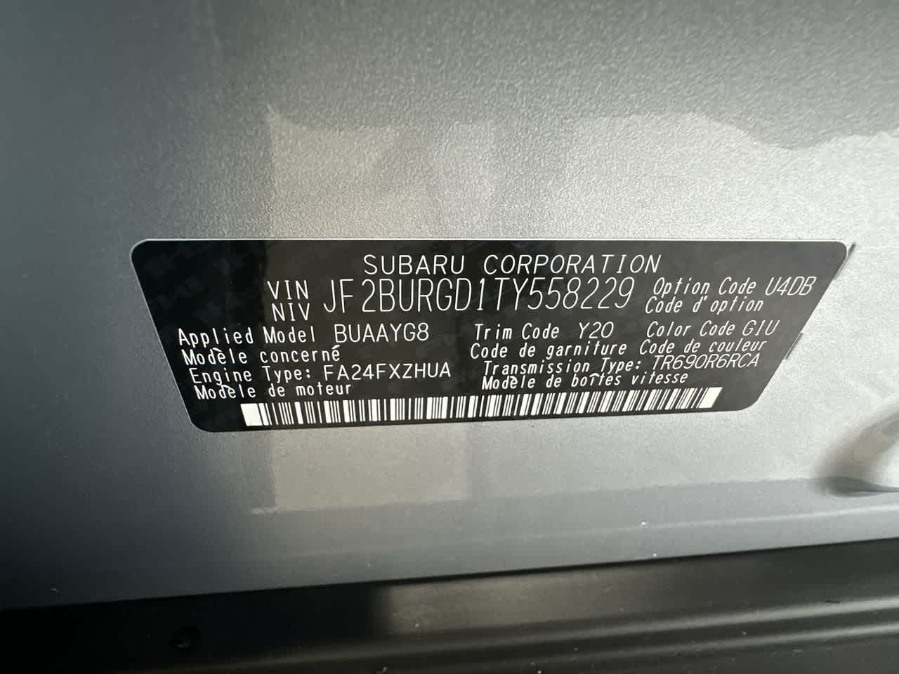 2026 Subaru OUTBACK Limited XT