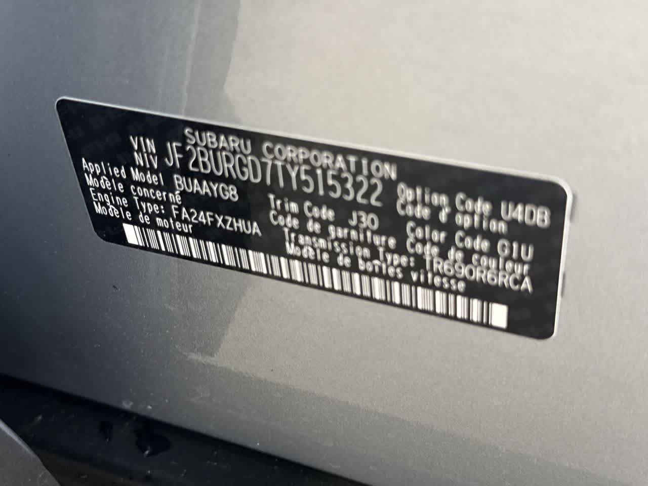 2026 Subaru OUTBACK Limited XT