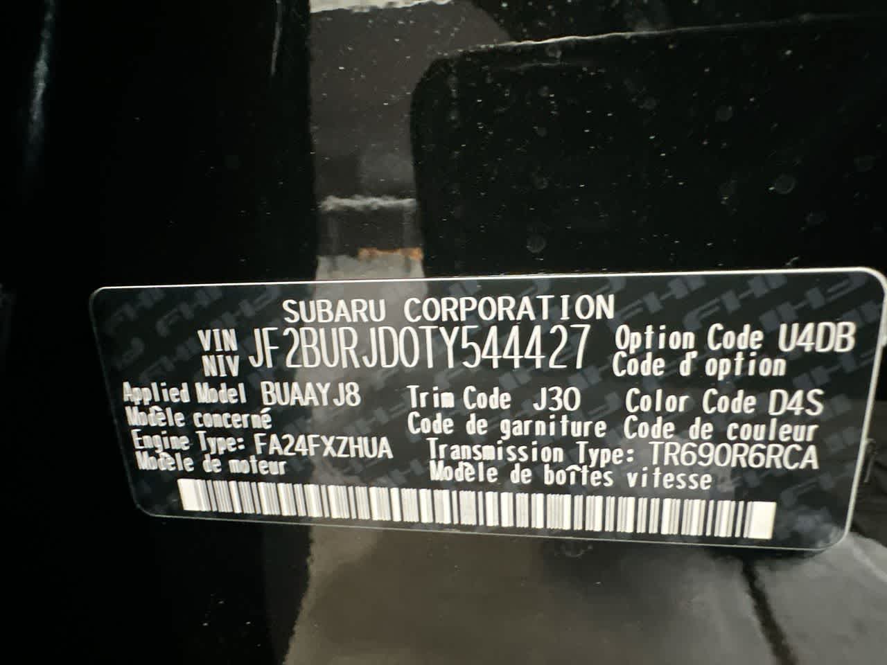 2026 Subaru OUTBACK Touring XT