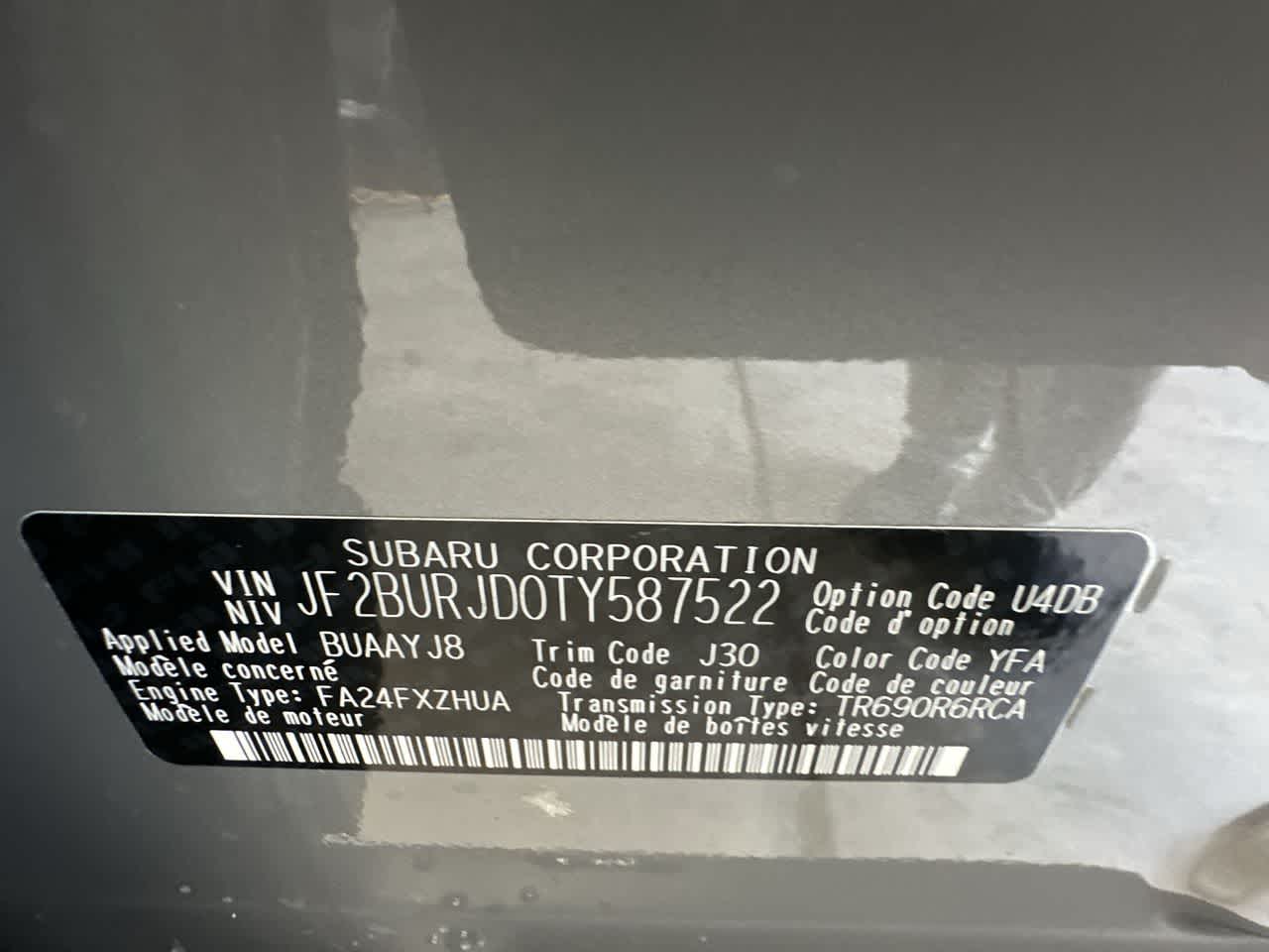 2026 Subaru OUTBACK Touring XT