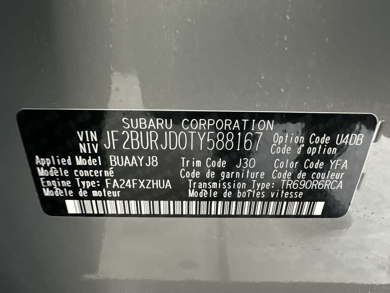 2026 Subaru OUTBACK Touring XT