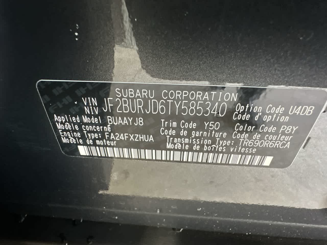 2026 Subaru OUTBACK Touring XT