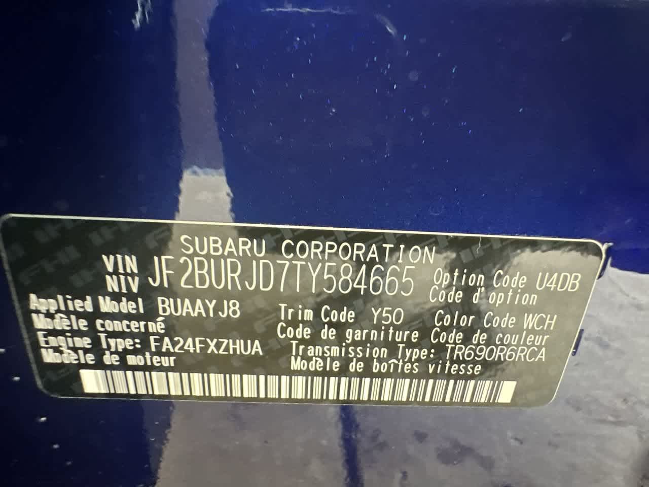 2026 Subaru OUTBACK Touring XT