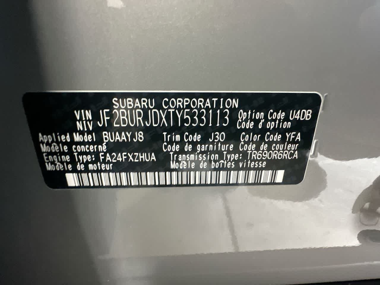 2026 Subaru OUTBACK Touring XT