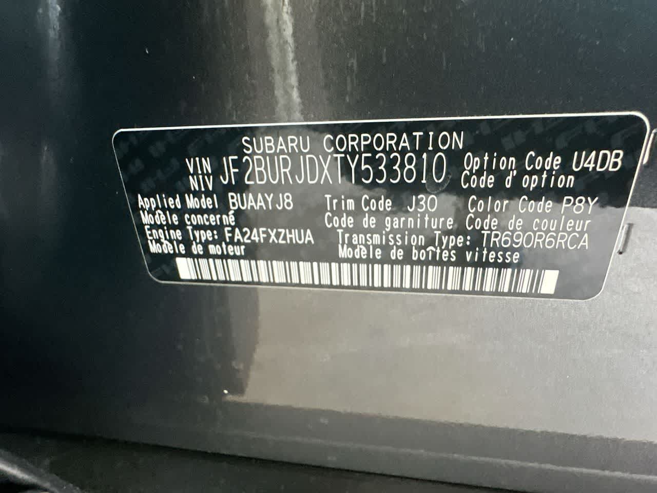 2026 Subaru OUTBACK Touring XT