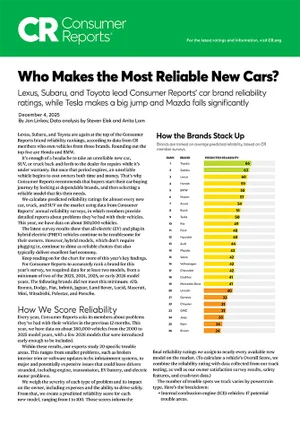 Who Makes the Most Reliable Cars | Subaru of North Miami in Miami FL