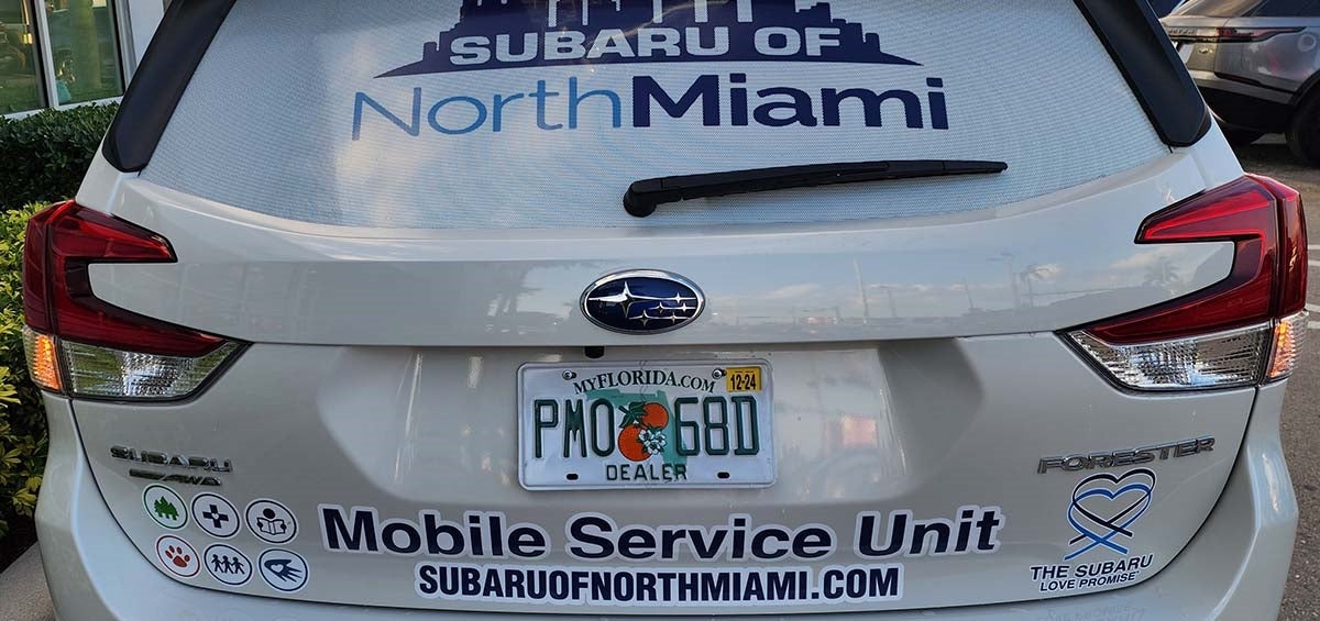 Subaru of North Miami Mobile Service.