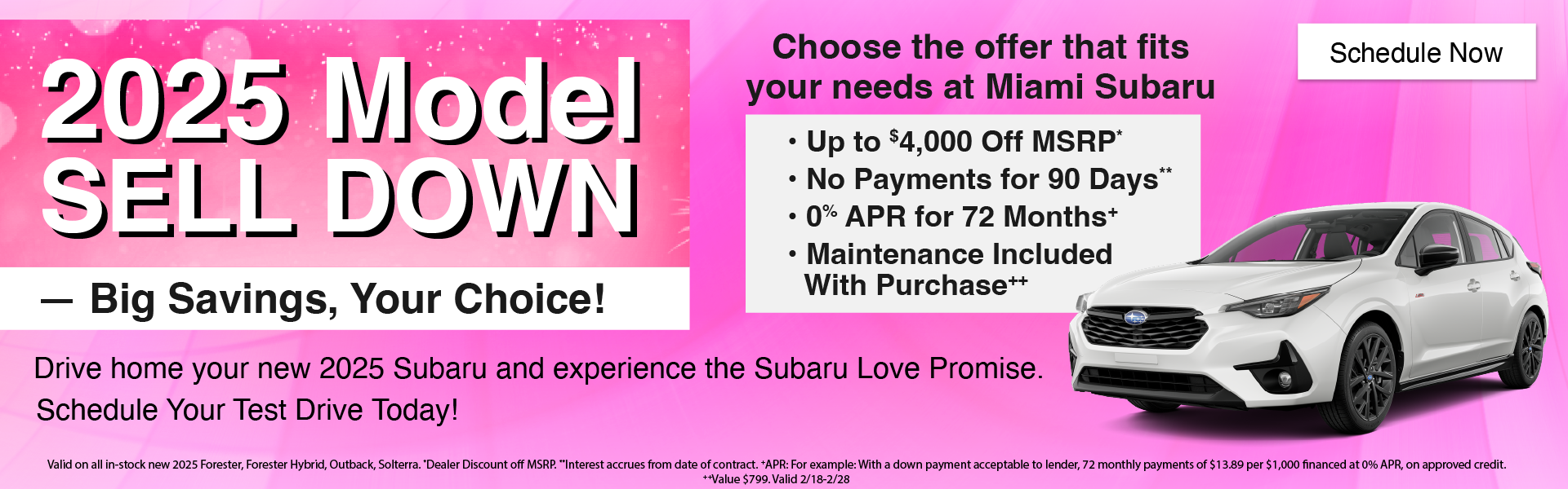 2025 Model Sell Down